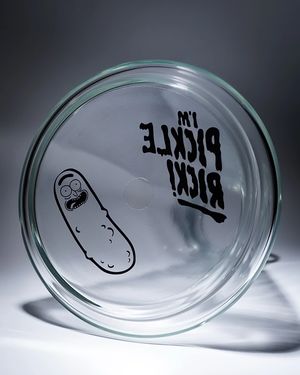 Колба для кальяна Conical Transparent Print Rick