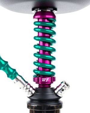 Шахта для кальяна Coilover Micro ANOD Purple/Зеленый лак