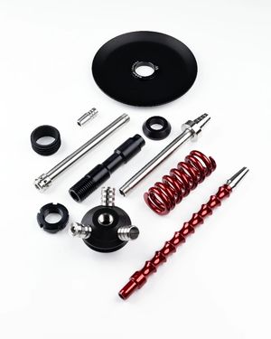 Шахта для кальяна Coilover Micro ANOD Black/Красный лак