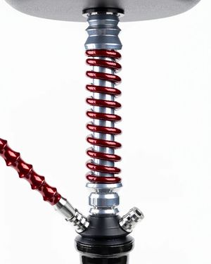 Шахта для кальяна Coilover Mini BASE Хром/Красный лак