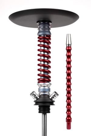 Шахта для кальяна Coilover Mini BASE Хром/Красный лак