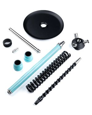 Шахта для кальяна Coilover Big BASE Мята/Черный глянец