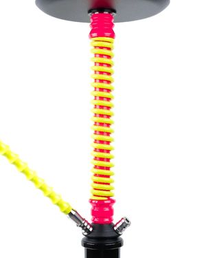 Шахта для кальяна Coilover Big BASE Розовый флюр/Желтый Флюр