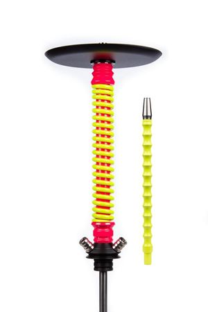Шахта для кальяна Coilover Big BASE Розовый флюр/Желтый Флюр