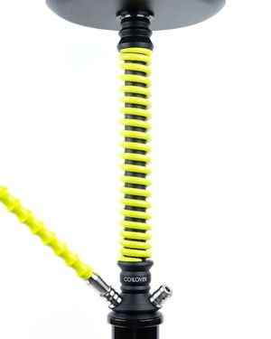 Шахта для кальяна Coilover Big BASE Черный мат/Желтый флюр