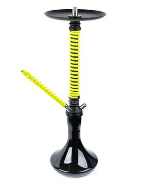 Шахта для кальяна Coilover Big BASE Черный мат/Желтый флюр