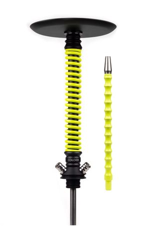 Шахта для кальяна Coilover Big BASE Черный мат/Желтый флюр