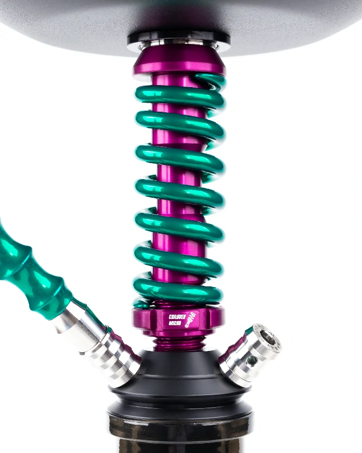 Шахта для кальяна Coilover Micro ANOD Purple/Зеленый лак