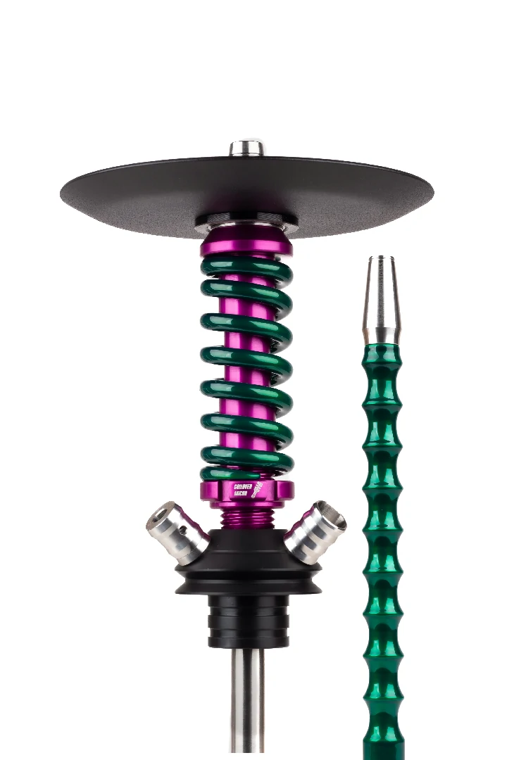 Шахта для кальяна Coilover Micro ANOD Purple/Зеленый лак