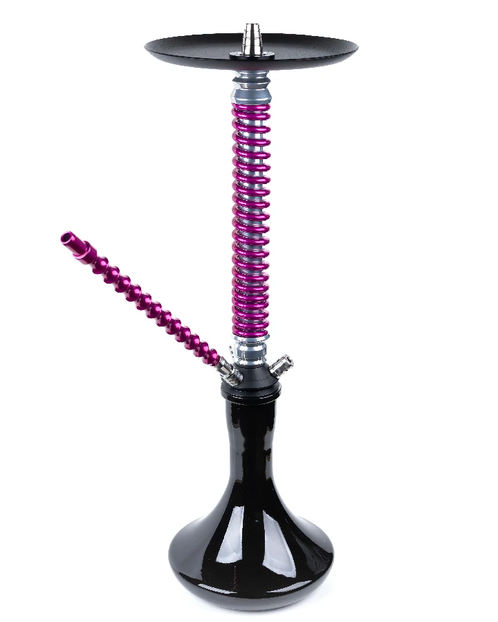 Шахта для кальяна Coilover Big BASE Хром/Розовый лак