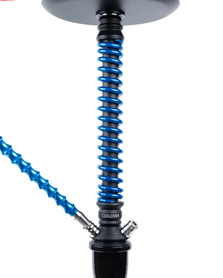 Шахта для кальяна Coilover Big BASE Черный мат/Голубой лак